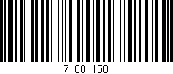 Código de barras (EAN, GTIN, SKU, ISBN): '7100/150'