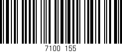 Código de barras (EAN, GTIN, SKU, ISBN): '7100/155'