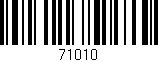 Código de barras (EAN, GTIN, SKU, ISBN): '71010'