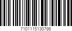Código de barras (EAN, GTIN, SKU, ISBN): '7101115130798'