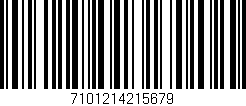 Código de barras (EAN, GTIN, SKU, ISBN): '7101214215679'