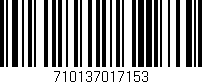 Código de barras (EAN, GTIN, SKU, ISBN): '710137017153'