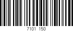 Código de barras (EAN, GTIN, SKU, ISBN): '7101/150'
