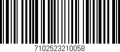 Código de barras (EAN, GTIN, SKU, ISBN): '7102523210058'