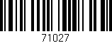 Código de barras (EAN, GTIN, SKU, ISBN): '71027'