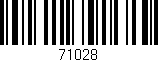 Código de barras (EAN, GTIN, SKU, ISBN): '71028'