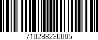 Código de barras (EAN, GTIN, SKU, ISBN): '710288230005'
