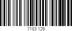 Código de barras (EAN, GTIN, SKU, ISBN): '7103.128'