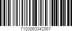 Código de barras (EAN, GTIN, SKU, ISBN): '7103083342067'