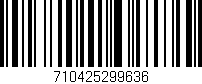 Código de barras (EAN, GTIN, SKU, ISBN): '710425299636'