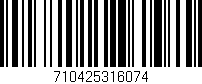 Código de barras (EAN, GTIN, SKU, ISBN): '710425316074'