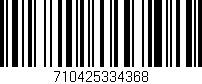 Código de barras (EAN, GTIN, SKU, ISBN): '710425334368'