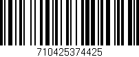 Código de barras (EAN, GTIN, SKU, ISBN): '710425374425'