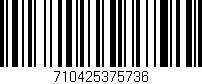 Código de barras (EAN, GTIN, SKU, ISBN): '710425375736'