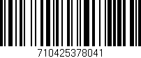 Código de barras (EAN, GTIN, SKU, ISBN): '710425378041'
