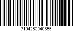 Código de barras (EAN, GTIN, SKU, ISBN): '7104253940656'