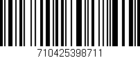 Código de barras (EAN, GTIN, SKU, ISBN): '710425398711'