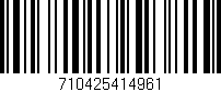 Código de barras (EAN, GTIN, SKU, ISBN): '710425414961'