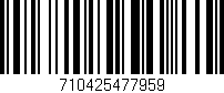 Código de barras (EAN, GTIN, SKU, ISBN): '710425477959'