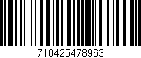 Código de barras (EAN, GTIN, SKU, ISBN): '710425478963'