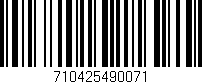 Código de barras (EAN, GTIN, SKU, ISBN): '710425490071'