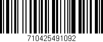 Código de barras (EAN, GTIN, SKU, ISBN): '710425491092'