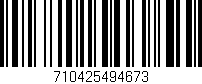 Código de barras (EAN, GTIN, SKU, ISBN): '710425494673'