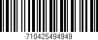 Código de barras (EAN, GTIN, SKU, ISBN): '710425494949'