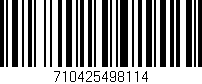 Código de barras (EAN, GTIN, SKU, ISBN): '710425498114'