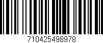 Código de barras (EAN, GTIN, SKU, ISBN): '710425498978'