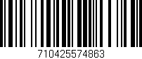 Código de barras (EAN, GTIN, SKU, ISBN): '710425574863'