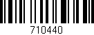 Código de barras (EAN, GTIN, SKU, ISBN): '710440'