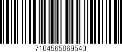 Código de barras (EAN, GTIN, SKU, ISBN): '7104565069540'