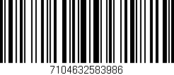 Código de barras (EAN, GTIN, SKU, ISBN): '7104632583986'