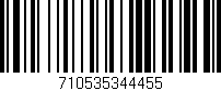 Código de barras (EAN, GTIN, SKU, ISBN): '710535344455'
