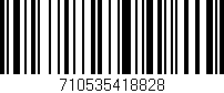 Código de barras (EAN, GTIN, SKU, ISBN): '710535418828'
