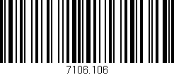 Código de barras (EAN, GTIN, SKU, ISBN): '7106.106'