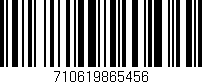 Código de barras (EAN, GTIN, SKU, ISBN): '710619865456'