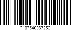 Código de barras (EAN, GTIN, SKU, ISBN): '7107548967253'