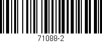 Código de barras (EAN, GTIN, SKU, ISBN): '71088-2'