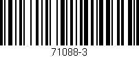 Código de barras (EAN, GTIN, SKU, ISBN): '71088-3'