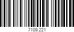 Código de barras (EAN, GTIN, SKU, ISBN): '7109.221'