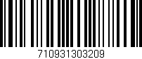 Código de barras (EAN, GTIN, SKU, ISBN): '710931303209'