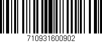 Código de barras (EAN, GTIN, SKU, ISBN): '710931600902'