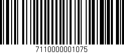 Código de barras (EAN, GTIN, SKU, ISBN): '7110000001075'