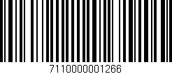 Código de barras (EAN, GTIN, SKU, ISBN): '7110000001266'