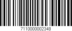 Código de barras (EAN, GTIN, SKU, ISBN): '7110000002348'