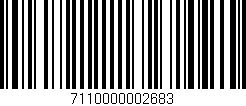 Código de barras (EAN, GTIN, SKU, ISBN): '7110000002683'