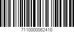 Código de barras (EAN, GTIN, SKU, ISBN): '7110000062410'