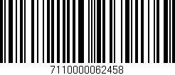 Código de barras (EAN, GTIN, SKU, ISBN): '7110000062458'